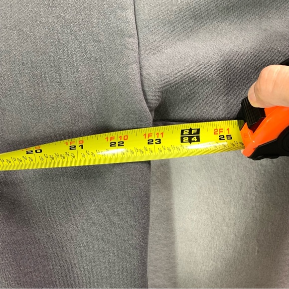 Comfrt Signature Fit Hoodie Mens Large Gray Embroidered Pullover Sweatshirt - Picture 5 of 12